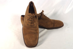 Vintage Eric Ross & Company Suede Captoe Blucher - Size 9 1/2C