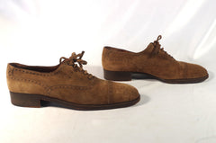 Vintage Eric Ross & Company Suede Captoe Blucher - Size 9 1/2C