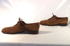 Vintage Eric Ross & Company Suede Captoe Blucher - Size 9 1/2C
