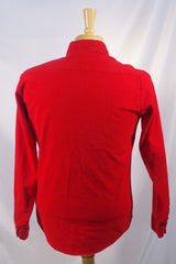 Cozy Donlin Red Permanent Press Chamois Shirt - Sz S (14-14.5)