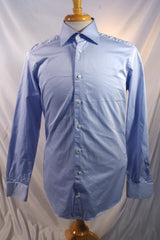 Suitsupply Blue Egyptian Cotton Slim Fit Dress Shirt - Sz 40 (15.75)