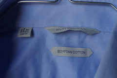 Suitsupply Blue Egyptian Cotton Slim Fit Dress Shirt - Sz 40 (15.75)