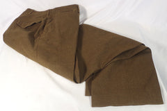 Vintage Olive Brown Wool Military Trousers - Sz ~34