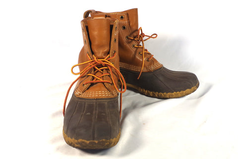 L.L. Bean Mens' Rubber and Leather Bean Boots - Size ~8 (Fits 9)