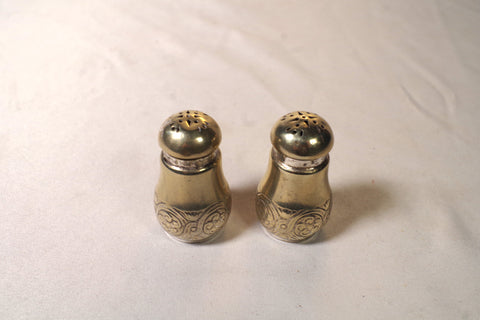 Ornate Gorham Co. Silver Salt and Pepper Shakers
