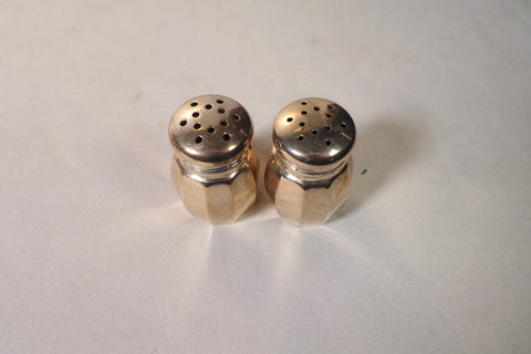 Rounded Sterling Silver Salt and Pepper Shakers