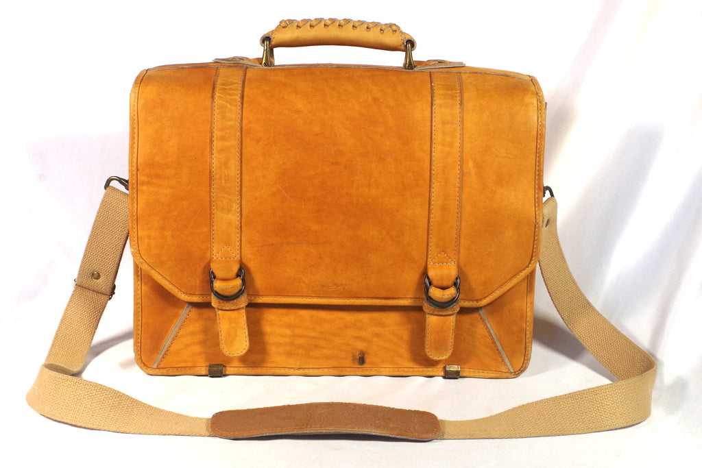 Vintage Rawlings Leather Messenger Bag by Gian Paolo Lombardo