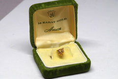 Sweet Vintage Anson 14kt Gold Owl Tie Pin