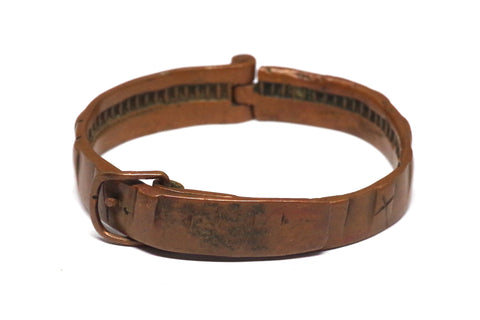 Fantastic Hinged Copper Belt Bracelet