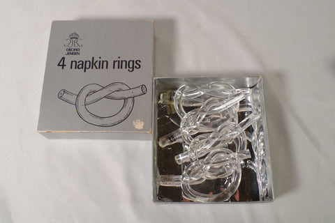 Georg Jensen Transparent Knot Napkin Rings
