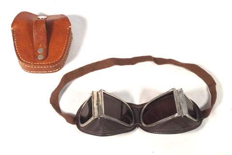 Vintage Army Folding Welder Goggles