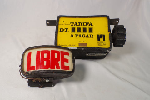 Spectacular Vintage Mexico City Taxi Meter