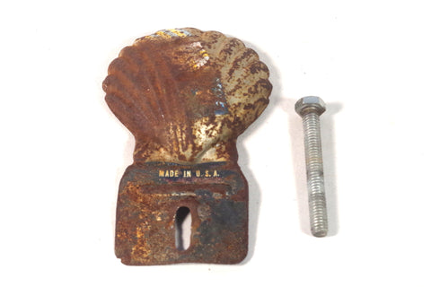 Vintage Shell Metal Car Badge