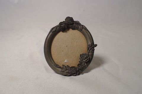 Tiny Rose Pewter Picture Frame