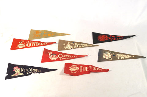 Tiny Vintage Sports Pennants