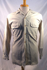 1980s Banana Republic Civilian Reserve Tan Cotton Button-Down Shirt - Sz S