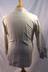 1980s Banana Republic Civilian Reserve Tan Cotton Button-Down Shirt - Sz S
