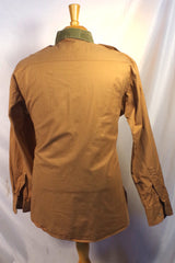Rustic I.Magnin Tan Cotton Hunting Shirt - Sz XL (17-17.5)