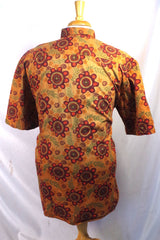 Stylish Banana Republic Orange Passionflower Cotton Aloha Shirt - Sz L