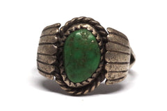 Classic Native American Turquoise and Sterling Silver Ring