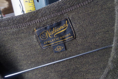 Sweet National Athletic Goods Brown Cotton Tee - Sz 44