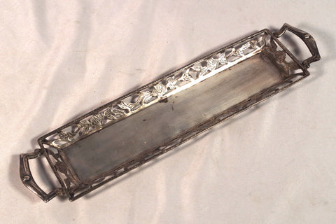 Beautiful Mexican Sterling Silver Floral Tray