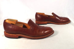 Smooth 2120 LA MX Umber Brown Leather Loafers - Sz ~10