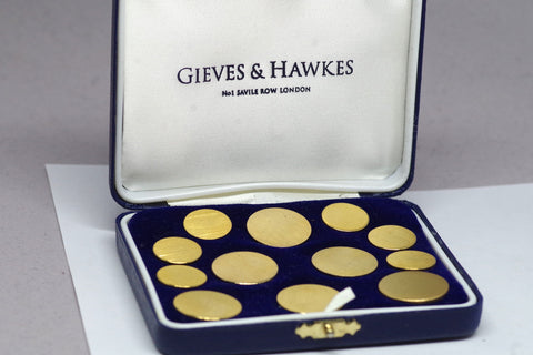 Gieves & Hawkes Savile Row Gilted Blazer Button Set