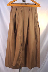 Engineered Garments Tan Cotton Pleated Broadcloth Skirt - Sz 1 (US ~4)