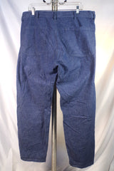 Breathable Chimala Blue Cotton Pants - Sz 36