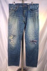 Snazzy Kapital Japanese Embroidered Blue Jeans - Sz 38