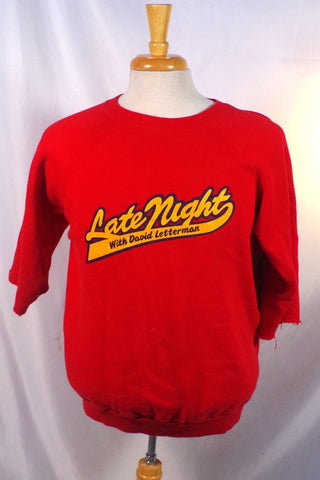 Vintage Late Night With David Letterman Sweatshirt - Sz XL