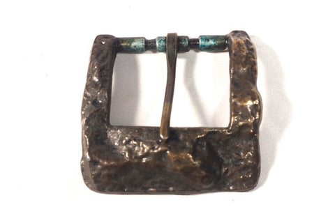 Brutalist Brass Belt Buckle