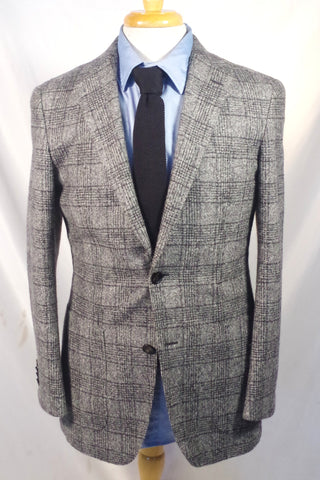 Luxurious Suitsupply Gray Wool Mohair Silk Cashmere Slim Cut Sport Coat - Sz 38