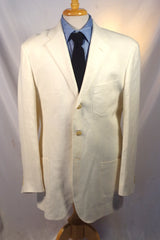 Stunning Ralph Lauren Polo White Linen Blazer - Sz 42L