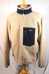 Cozy Patagonia White Retro-X Fleece Jacket - Sz XXL