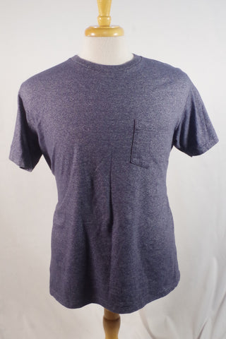 Gorgeous Velva Sheen Gray Blue Athletic Tee - Sz XL