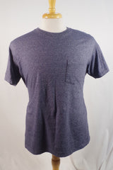 Gorgeous Velva Sheen Gray Blue Athletic Tee - Sz XL