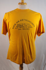 1981 "Date an Astronomer" Tee Shirt - Sz ~XL
