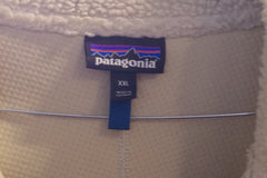 Cozy Patagonia White Retro-X Fleece Jacket - Sz XXL