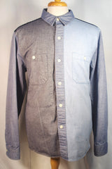 Bold Nigel Cabourn Patchwork Oxford Cotton Shirt - Sz 54 (US ~48)