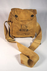 World War II US Navy Diaphragm Gas Mask Mark III Bag