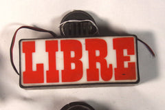 Vintage "Libre" Mexico City Taxi Signs