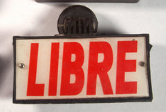 Vintage "Libre" Mexico City Taxi Signs