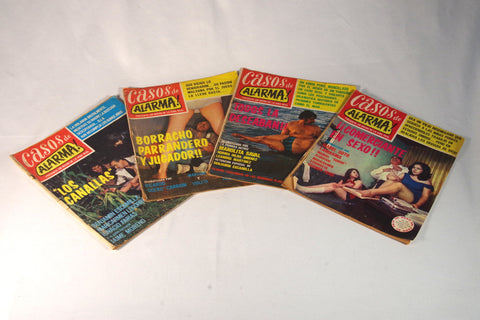 1972-3 "Casos de Alarma" Mexican True Crime Magazines
