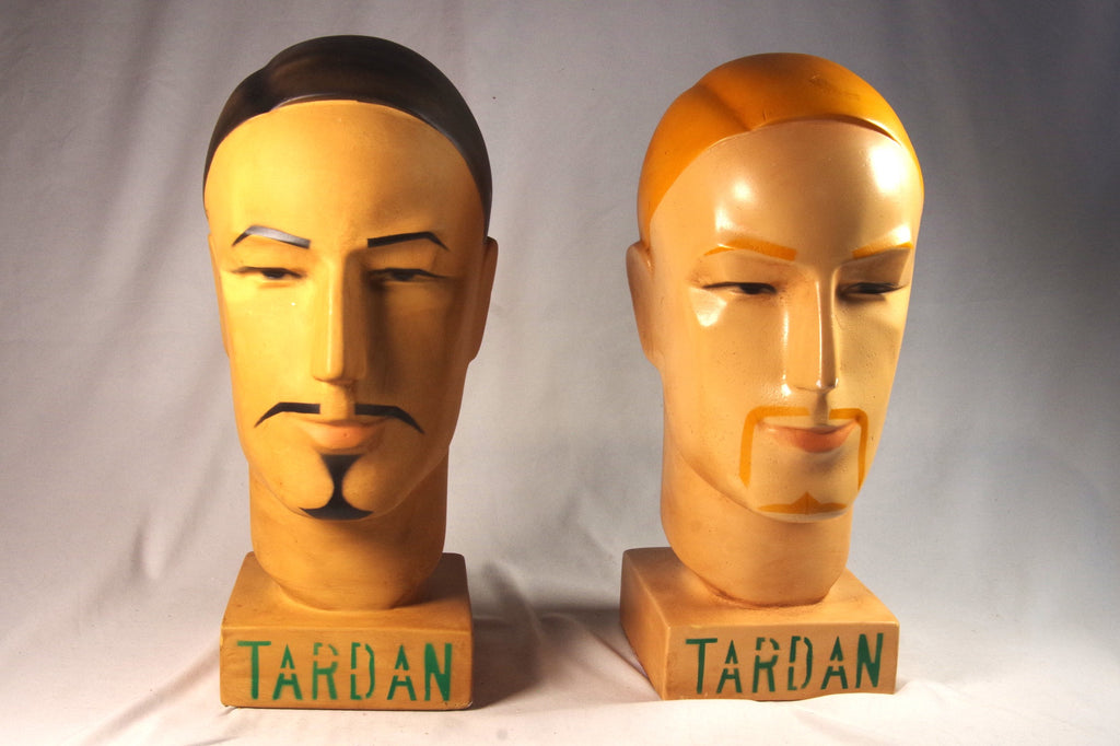 Suave Sombreros Tardan Art Deco Hat Display Mannequin Heads