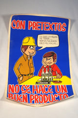 Sweet Vintage Mexican Work Safety Posters