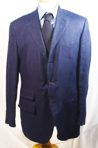 Ralph Lauren Polo Flax Navy Blue Blazer - Sz 41L