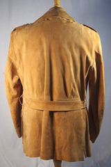 Luxurious Carroll & Company Suede Safari Jacket - Size ~42