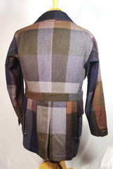 Amazing Kaptain Sunshine Forester Patchwork Long Sport Coat - Sz 42